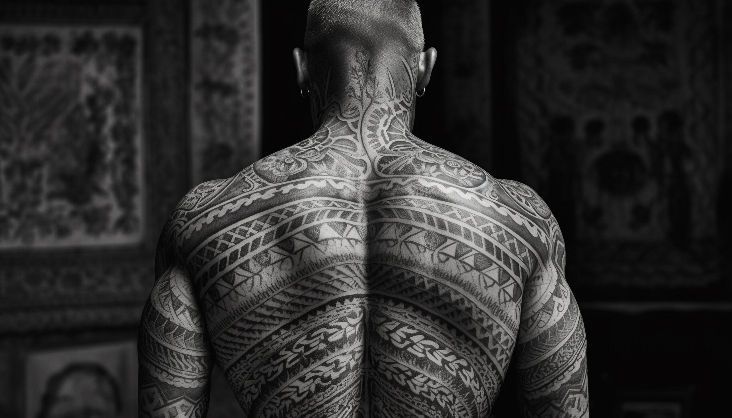 upper back tattoos for men