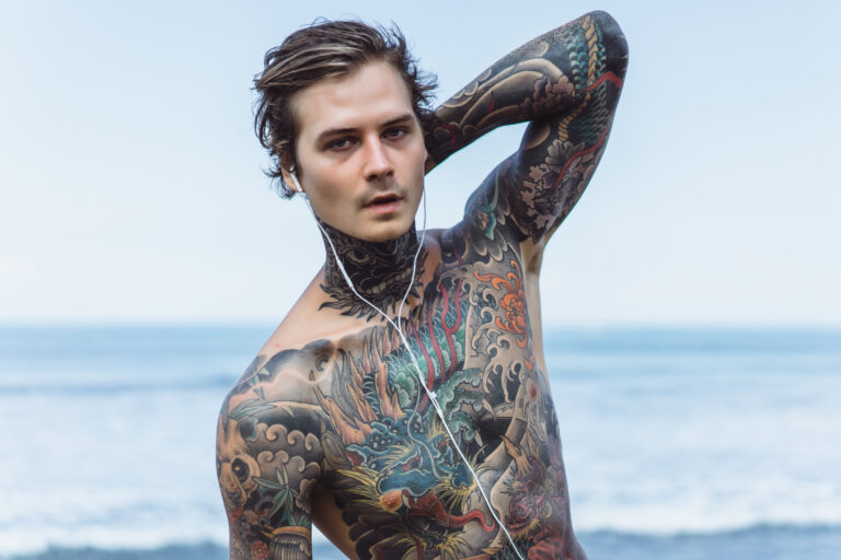 upper back tattoos for men